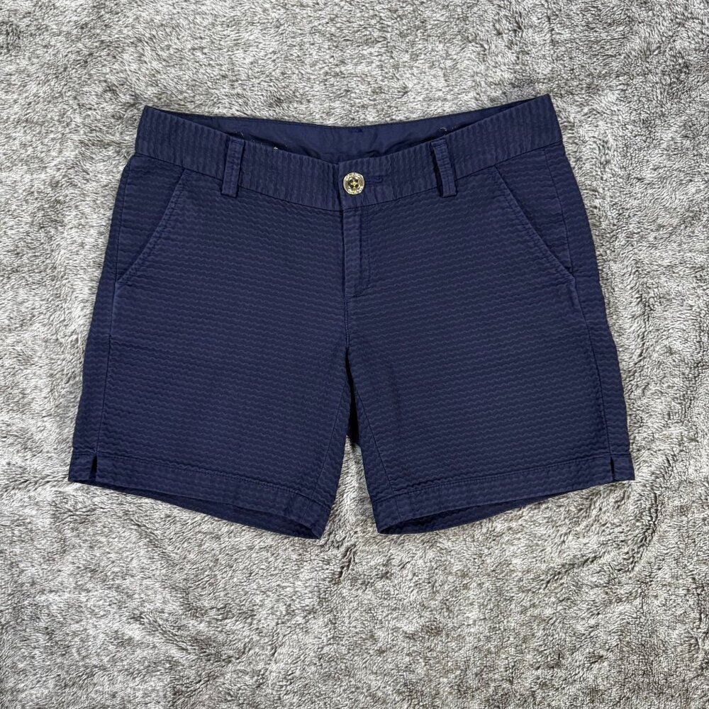 Lilly Pulitzer Callahan Shorts Sz 2 Navy